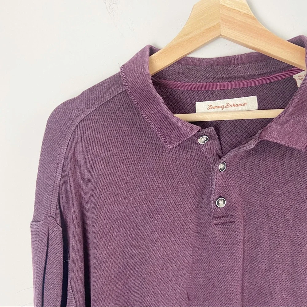 Tommy Bahama Vintage 90's Silk Blend Long Sleeve - Picture 2 of 5